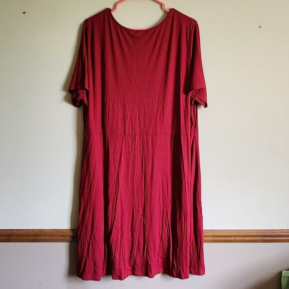 VOIANLIMO Women’s Summer Short Sleeve Button Down Causal Dress Size 3x NWT - Picture 6 of 7